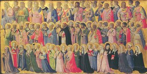 Les précurseurs du Christ avec saints et martyrs, 1423-24 - Fra Angelico